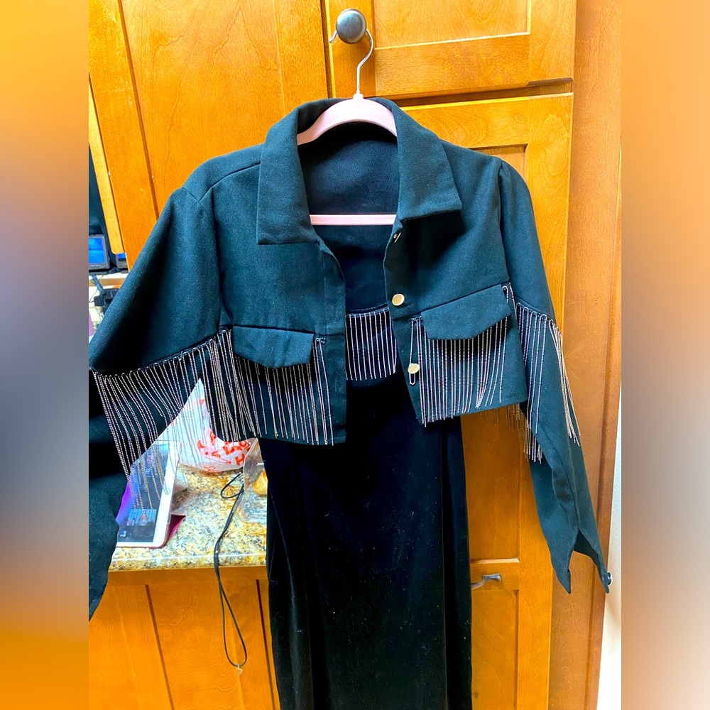 4/20$💚Black Velvet Dress 💙